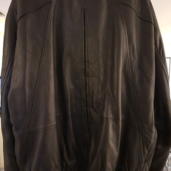 Andrew Marc Black Leather Motorcycle Jacket - Picture 7 of 10